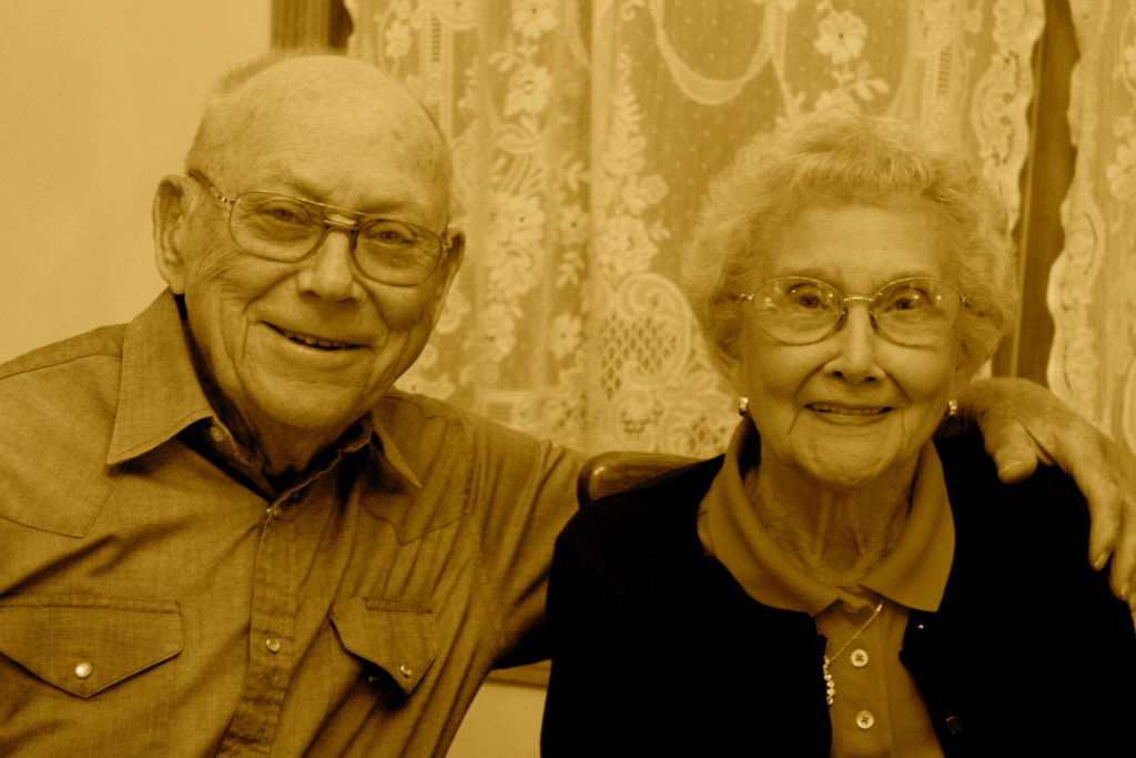 Photo from their 60th wedding anniversary.